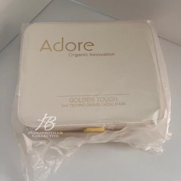 NEW ADORE Organic Innovations Golden Touch 24k Techo-Dermis Facial Masks w/ COA - Picture 11 of 11